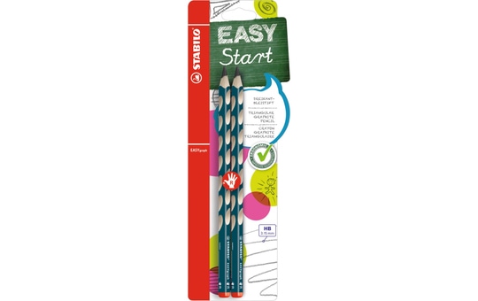 STABILO EASYgraph - Dreikant-Bleistifte für Rechtshänder - petrol 