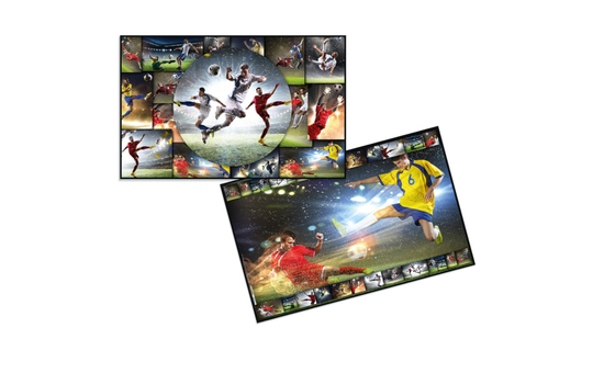 Wende-Schreibtischauflage - Fußball - ca. 55 x 35 cm 
