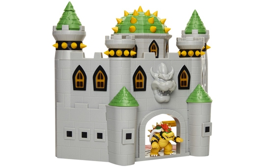 Super Mario - Spielset - Deluxe Bowser's Castle - mit Bowser Figur 