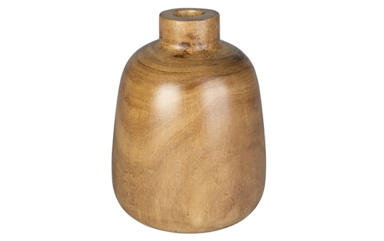 Vase - aus Holz - ca. 17 x 21 cm 