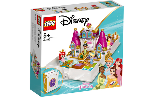 LEGO® Disney Princess™ 43193 - Märchenbuch Abenteuer mit Arielle, Belle, Cinderella und Tiana 