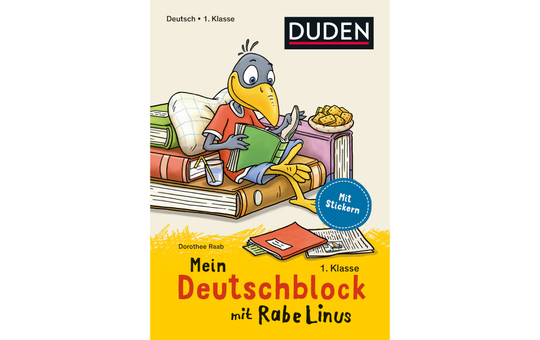 DUDEN - Mein Deutschblock mit Rabe Linus - 1. Klasse 