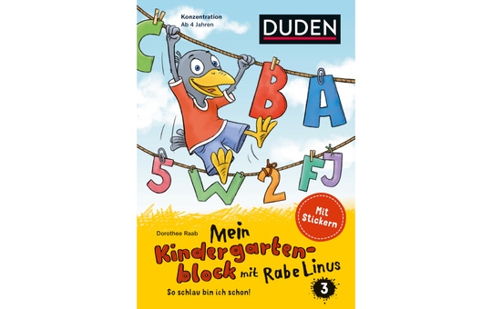 DUDEN - Mein Kindergartenblock mit Rabe Linus - Band 3 