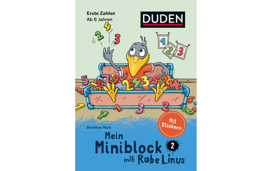 DUDEN - Mein Miniblock mit Rabe Linus - Erste Zahlen ab 6 Jahren  