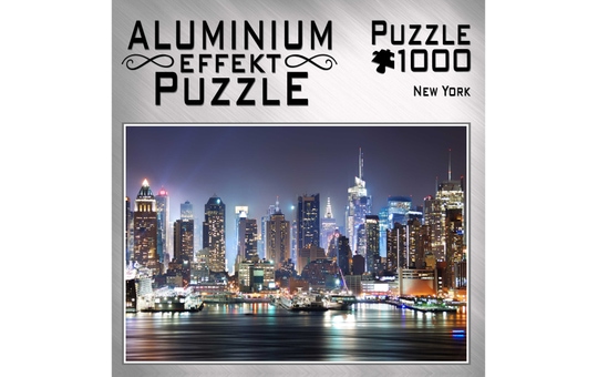 Aluminium Effekt Puzzle - New York - 1000 Teile 