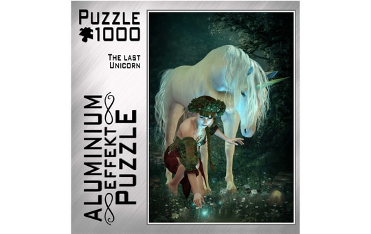 Aluminium Effekt-Puzzle-The Last Unicorn-1000 Teile 