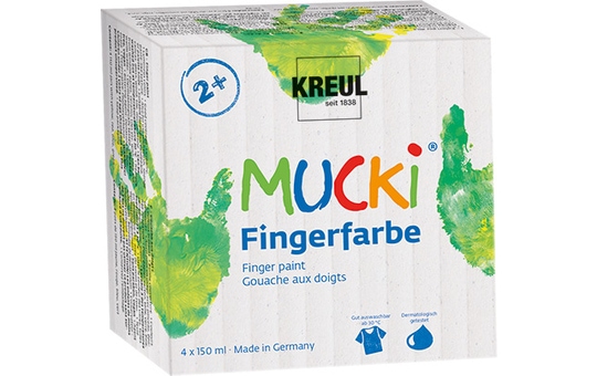 MUCKI Fingerfarbe - 4er Set 