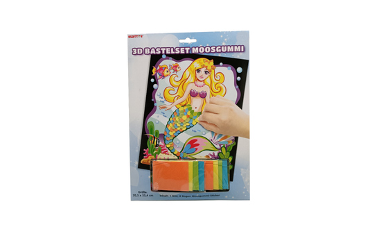 Besttoy - 3D Moosgummi-Bastelset - Meerjungfrau 