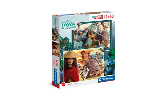 Puzzle - Raya und der letzte Drache - 2 x 60 Teile 