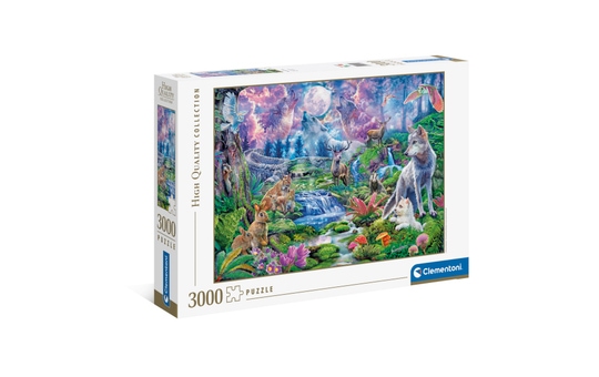 Puzzle - Waldtiere im Mondschein - 3000 Teile 