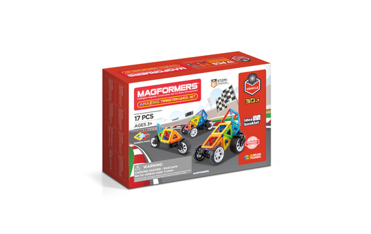 MAGFORMERS - Transform Wheel Set - Magnetspielzeug - 17 Teile