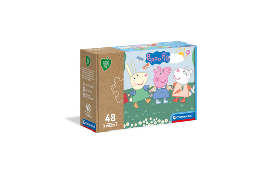 Peppa Wutz - Play for Future Puzzle - 3 x 48 Teile 