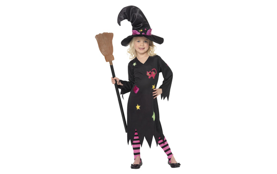Kostüm - Rußhexe - für Kinder - 3-teilig - verschiedene Größen 