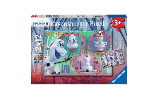 Puzzle - Frozen 2 - Alle lieben Olaf - 2x12 Teile - Ravensburger 