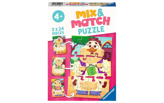 Mix & Match Puzzle - Meine Bauernhoffreunde - 3 x 24 Teile  