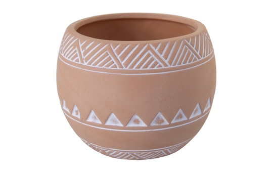 Pflanzgefäß - aus Keramik - ca. 12,5 x 12,5 x 9,5 cm 