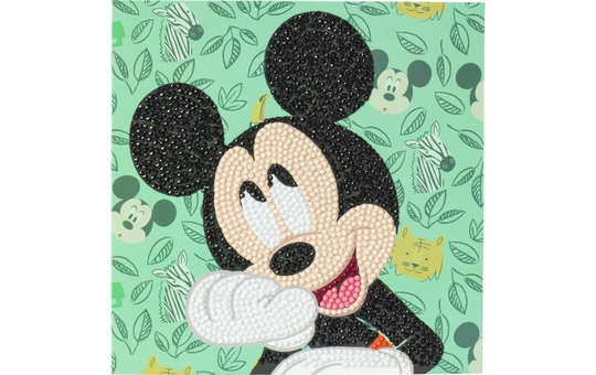 Mickey Maus - Crystal Art - Kristallkarte 