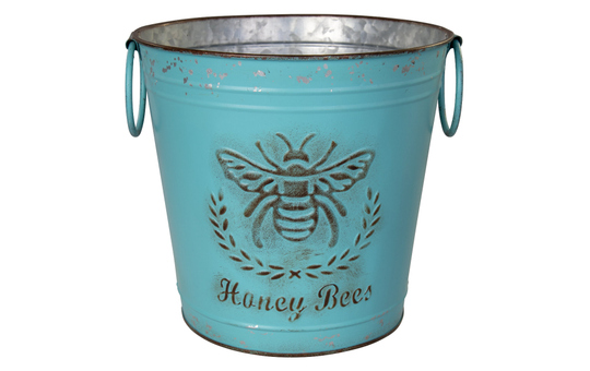 Pflanztopf - Honey Bees - ca. 23,5 x 23 x 21,5 cm 