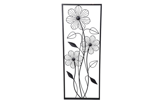 Wanddeko - Blumen - ca. 34,5 x 2 x 91 cm 