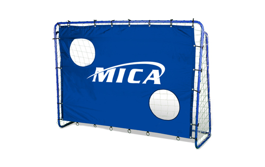 Mica - Fußballtor mit Netz und Torwand 