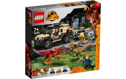 LEGO® Jurassic World™ 76951 - Pyroraptor & Dilophosaurus Transport 