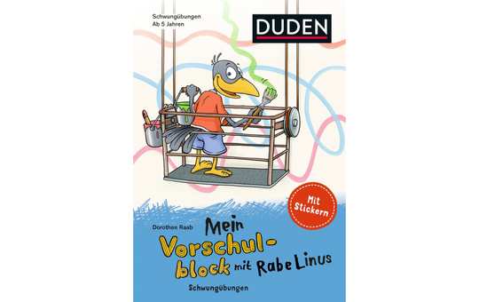 DUDEN - Mein Vorschulblock mit Rabe Linus - Schwungübungen  