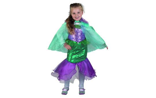 Kostüm - Meerjungfrau - 2teilig - für Kinder - Größe 110/116