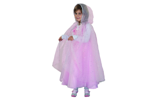 Prinzessinnen-Umhang - für Kinder - in pink