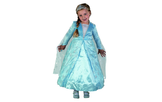 Kostüm - Blaue Prinzessin - für Kinder - 2-teilig - Größe 122/128