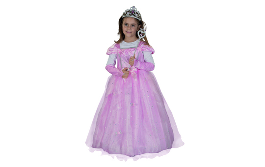 Kostüm - Rosafarbene Prinzessin - für Kinder - 2-teilig - verschiedene Größen 