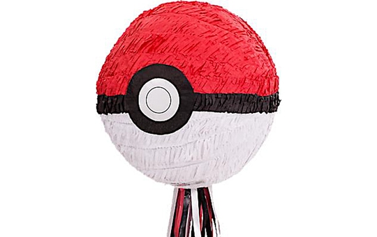 Zieh-Piñata - Pokemon Ball - ca. 27 x 28 x 27 cm 