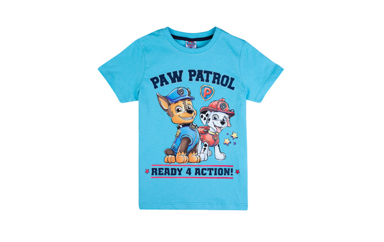 Paw Patrol - T-Shirt - Chase und Marshall - für Kinder - hellblau - Größe 98