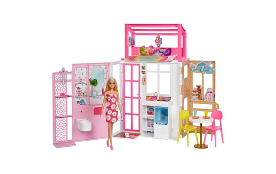 Barbie - Aufklappbares Haus - Spielset inkl. Puppe 