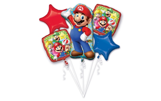 Super Mario - Folienballon-Set - 5-teilig 