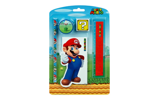 Super Mario - Schreibset - 5-teilig 