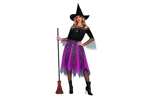 Kostüm - Hexe - für Erwachsene - 3-teilig - verschiedene Größen 