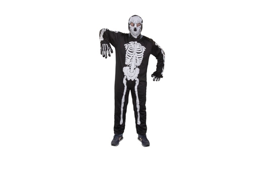 Kostüm - Skelett - für Erwachsen - 2-teilig - Größe L (52/54)