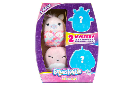 Squishville - Squishmallows-Plüschfigur 4er-Set  - 5 cm - 1 Stück 
