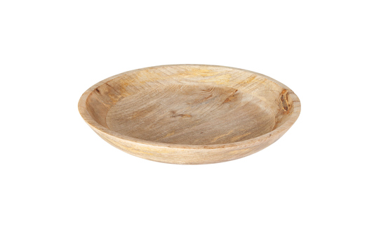 Handgefertigte Holzteigschale – Dekoschale Aus Paulownia-Holz In 3 Größen