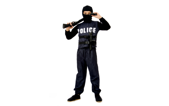 Kostüm - Polizist - für Kinder - 3-teilig - Größe 134/140
