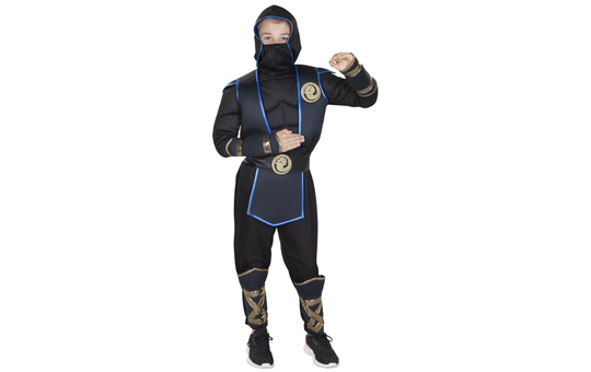 Kostüm - Shadow Ninja - für Kinder - 2-teilig - Größe 134/140