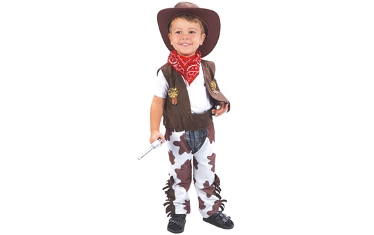 Kostüm - Kleiner Cowboy - für Kinder - 3-teilig - Größe 86/92