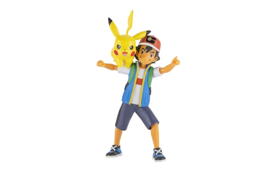 Pokémon - Battle Feature Figur - Ash und Pikachu  