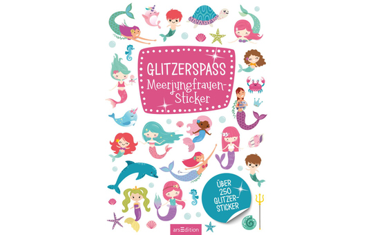 Glitzerspass -  Meerjungfrauen-Sticker 