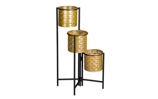 Goldener Pflanzenständer Mit Topf – Multifunktionaler Bodentopf, Nordischer Stil, Metall, Für Sukkulenten & Mehr