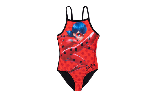 Miraculous - Badeanzug Ladybug - rot/schwarz - in verschiedenen Größen 