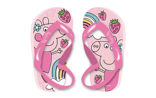 Peppa Wutz - Zehenschuhe mit Band - Rosa - für Kinder - in verschiedenen Größen 