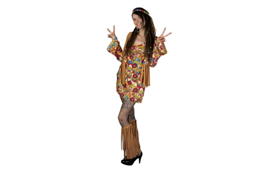 Kostüm - Hippie - Erwachsene -  Größe M 40/42