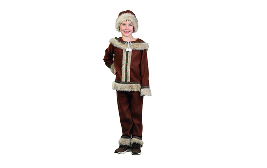Kostüm - Inuit Junge - für Kinder  - Größe 122/128