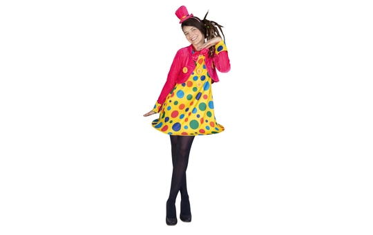 Kostüm - Clown - Dame - 3 teilig - Größe L (44/46)